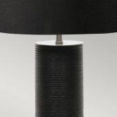 asztali lampa fekete mugyanta krom modern minimnal elegans fem szovet buraval.jpg